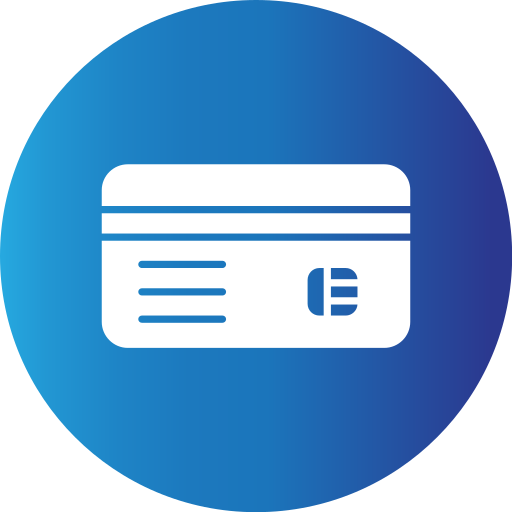 Credit card Generic Blue icon