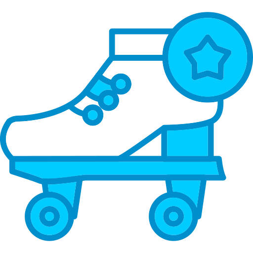 roller skates Generic Blue icon