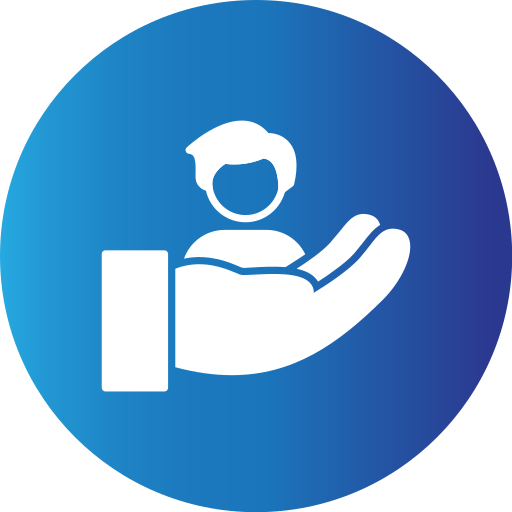 Social care Generic Blue icon