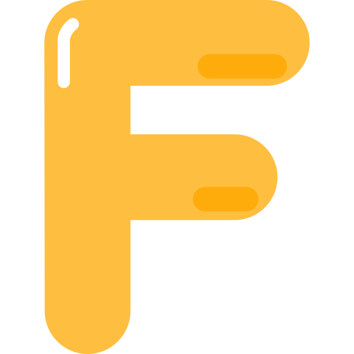 文字f Generic Flat icon