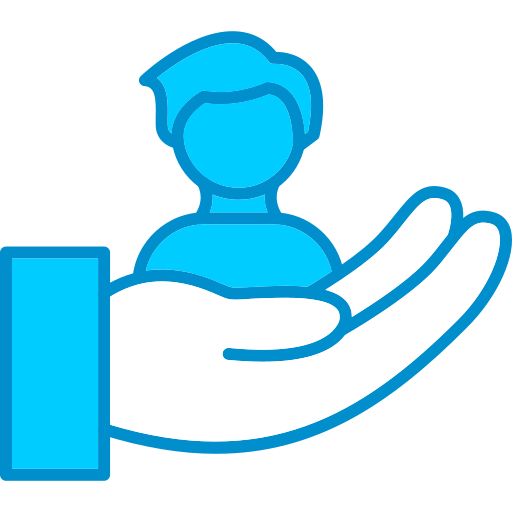 Social care Generic Blue icon