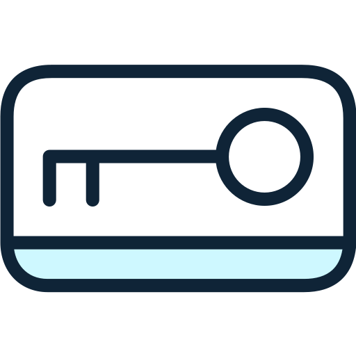 Keycard Generic Fill & Lineal icon