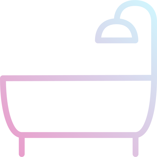 Bathtub Gradient circular Gradient icon