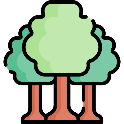 bosque Special Lineal color icono