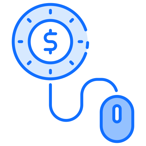 pay-per-click Generic Blue icon