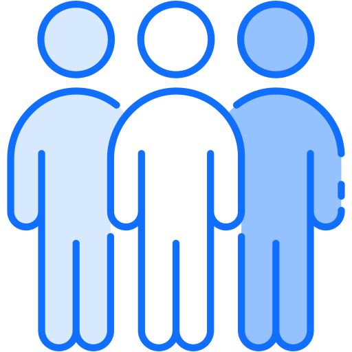 팀 빌딩 Generic Blue icon