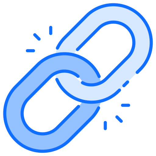 construcción de enlaces Generic Blue icono