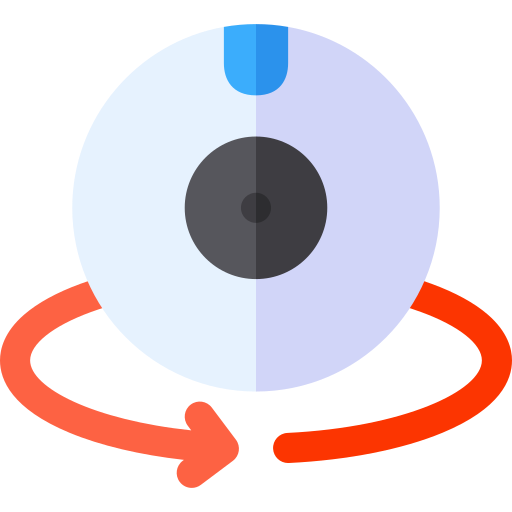 360 camera Basic Rounded Flat icon