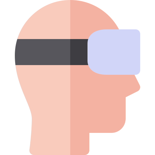 gafas de realidad virtual Basic Rounded Flat icono