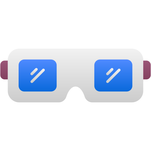 occhiali 3d Generic Flat Gradient icona
