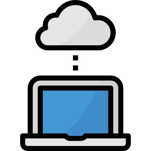 cloud computing Aphiradee (monkik) Lineal Color Icône