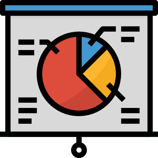 gráfico circular Aphiradee (monkik) Lineal Color icono