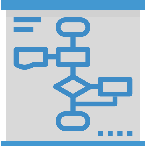 Блок-схема Aphiradee (monkik) Flat иконка