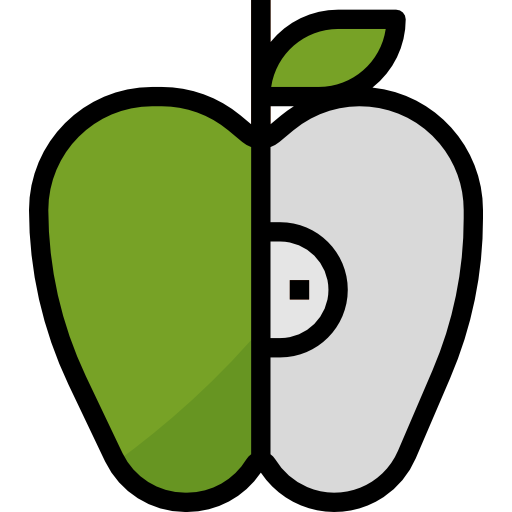 jabłko Aphiradee (monkik) Lineal Color ikona