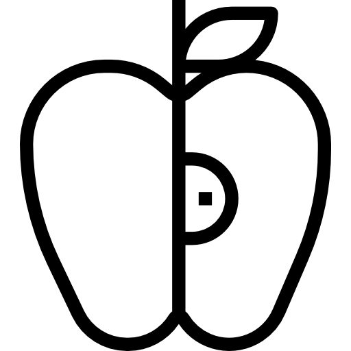 manzana Aphiradee (monkik) Lineal icono