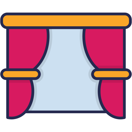 シアター Generic Outline Color icon