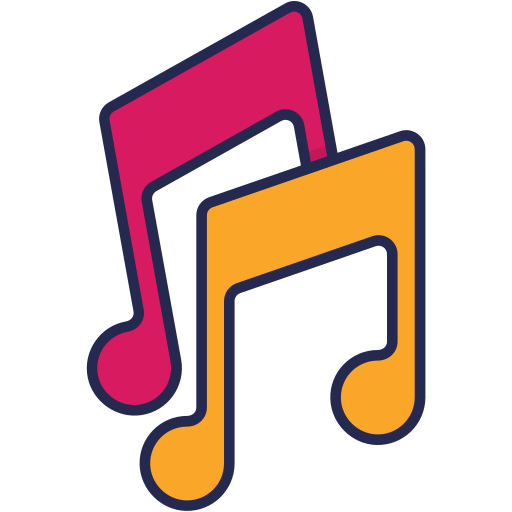 Music note Generic Outline Color icon
