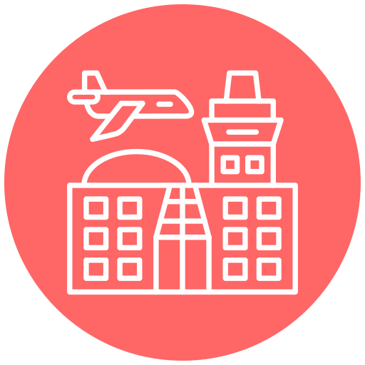 aeropuerto Generic Flat icono