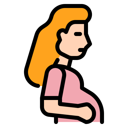Pregnancy Generic Outline Color icon