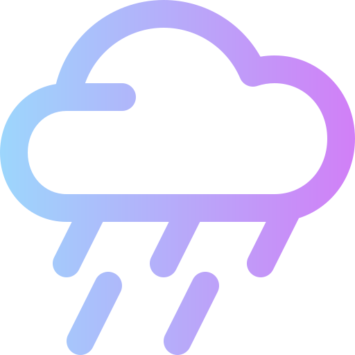 lluvia Super Basic Rounded Gradient icono
