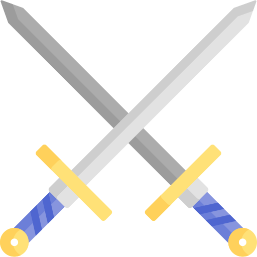 zwaarden Special Flat icoon