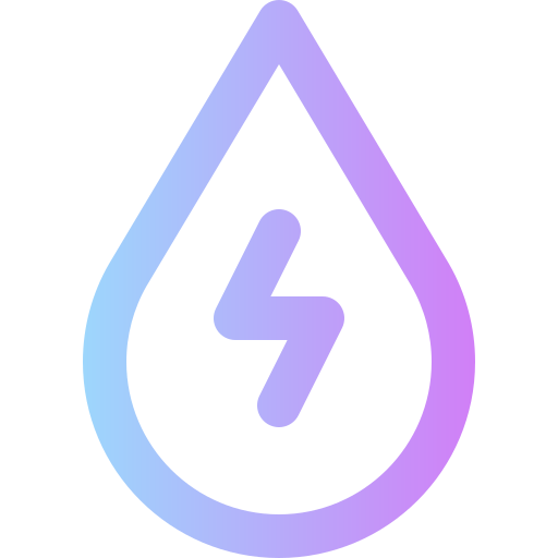 energía del agua Super Basic Rounded Gradient icono
