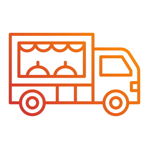 ciężarówka z żywnością Generic Gradient ikona