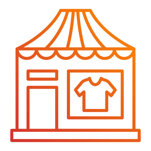 tienda de ropa Generic Gradient icono