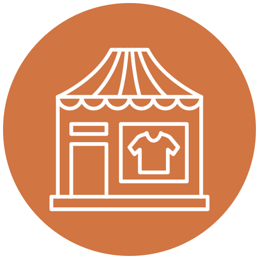 tienda de ropa Generic Flat icono