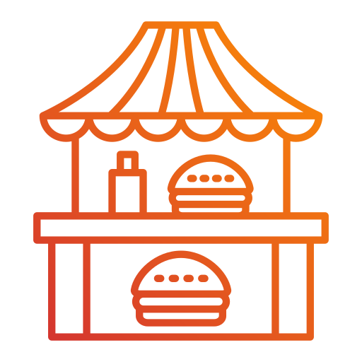 carrello per hamburger Generic Gradient icona
