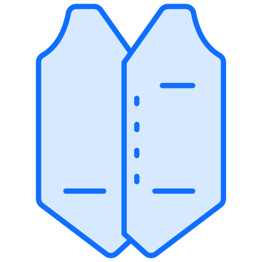 Waistcoat Generic Blue icon