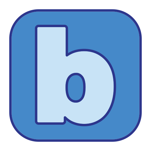 Letter b Generic Blue icon