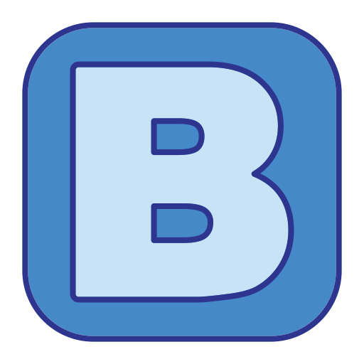 letra b Generic Blue icono
