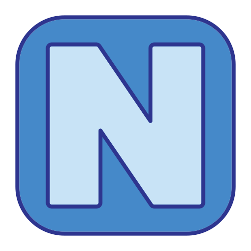 litera n Generic Blue ikona