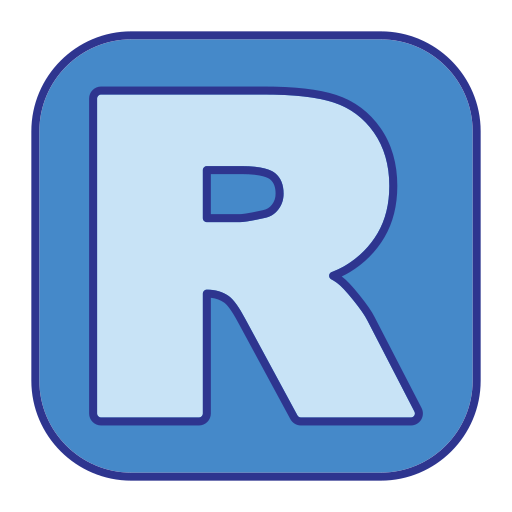 litera r Generic Blue ikona