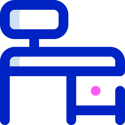 Office desk Super Basic Orbit Color icon