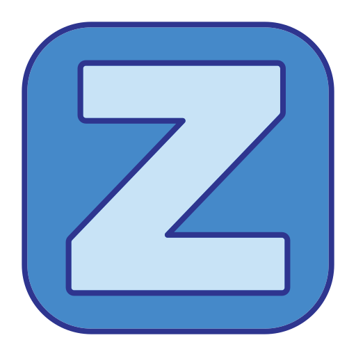 lettre z Generic Blue Icône