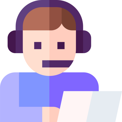 Customer service agent Basic Straight Flat icon