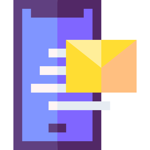 e-mail Basic Straight Flat icona