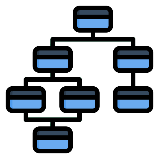 struttura gerarchica Generic Outline Color icona
