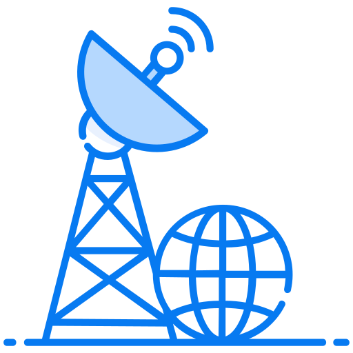 torre de satélite Generic Blue Ícone