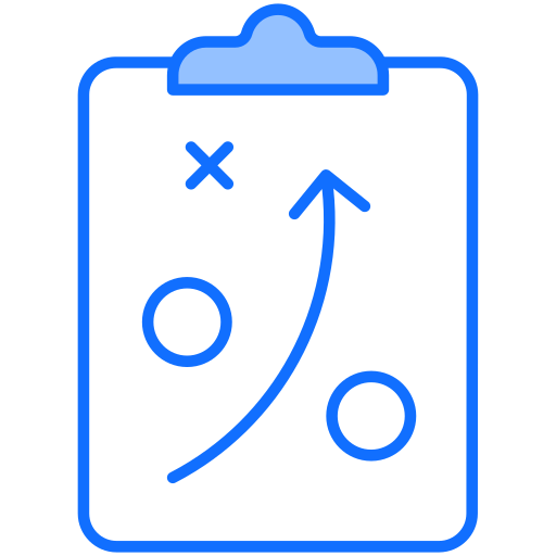 Strategic plan Generic Blue icon