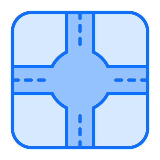 la carretera Generic Blue icono