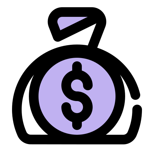 torba z pieniędzmi Generic Fill & Lineal ikona