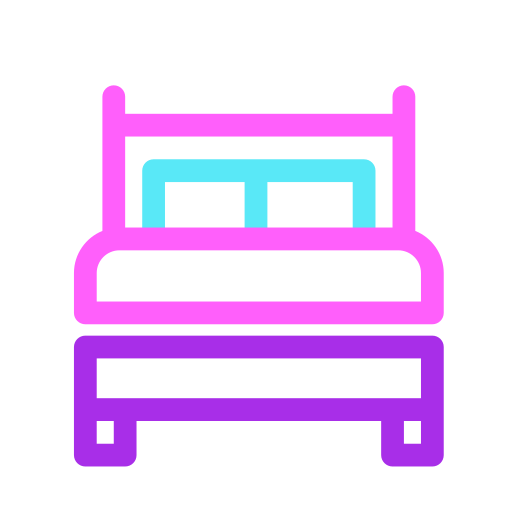 asiento de cama Generic Outline Color icono