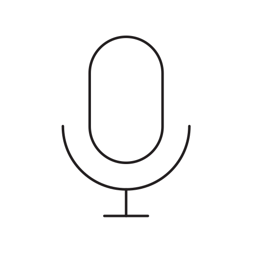 micrófono Generic Thin Outline icono