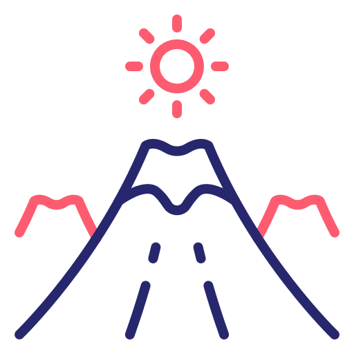 산맥 Generic Outline Color icon