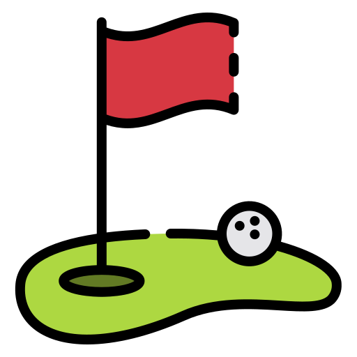 Golf course Good Ware Lineal Color icon