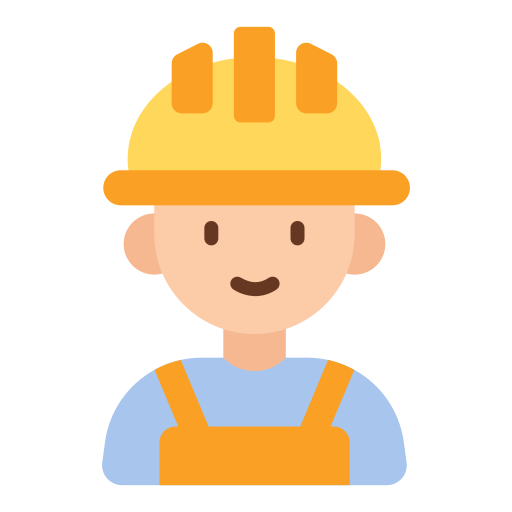Construction worker Good Ware Flat icon