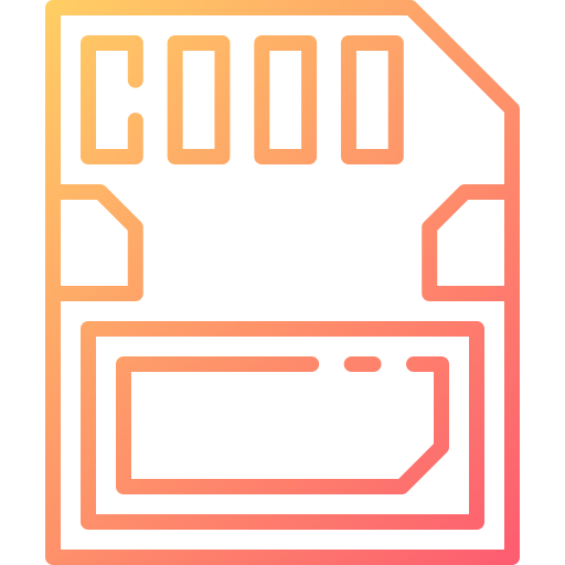 tarjeta de memoria Good Ware Gradient icono